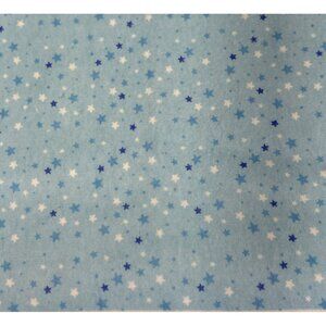 Super Snuggle Joann Blue Star Cotton Fabric 1/2 yard x 44" Sewing Craft Material